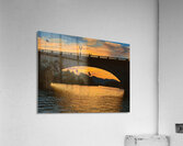 London Bridge - blue and orange sundown Acrylic Print