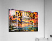 Catfish Paradise Topock AZ - Graphic design Acrylic Print