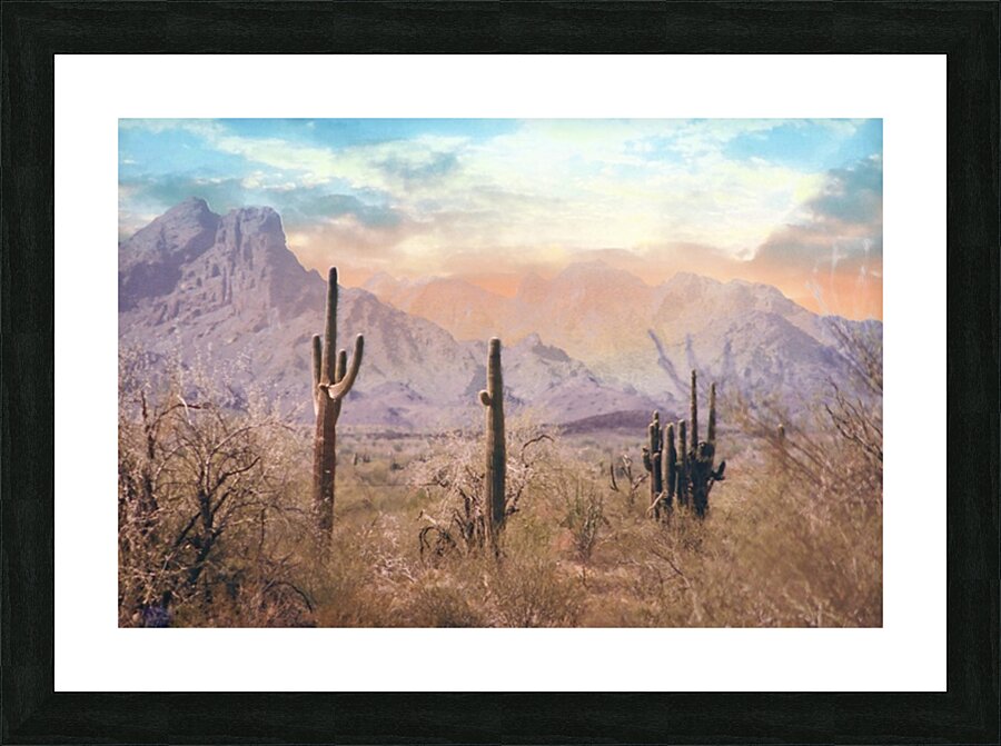 Pastel Desert Picture Frame print