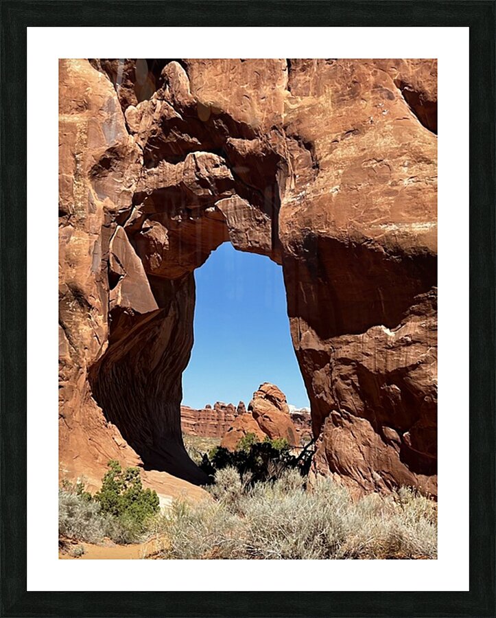 Window Rock Picture Frame print