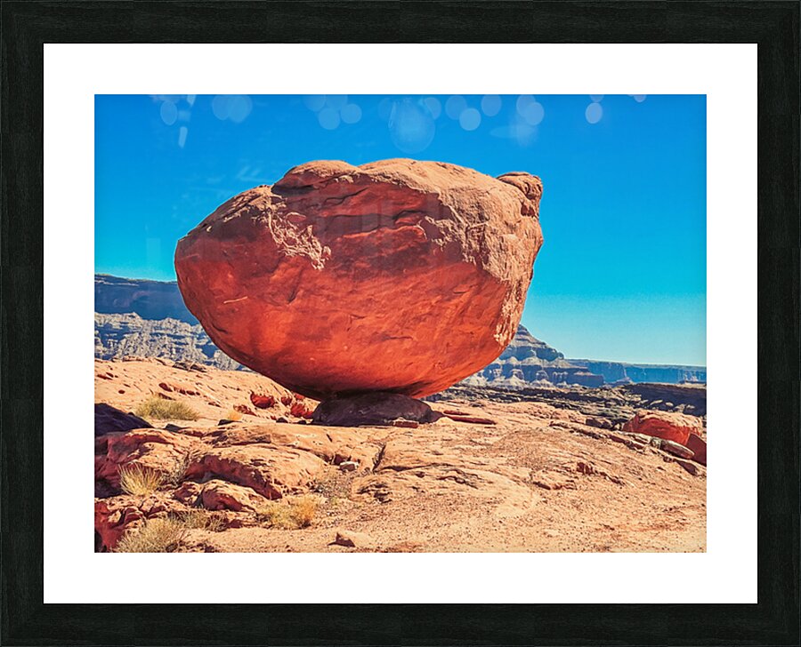 Balance Rock Picture Frame print