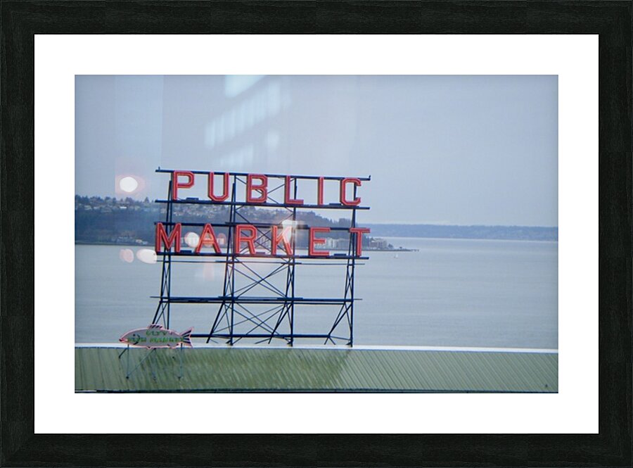 Seattle Public Market Picture Frame print