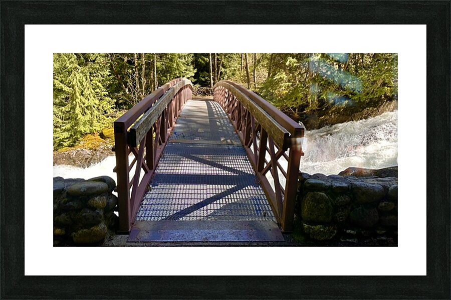 Bridge over Deception Falls Picture Frame print