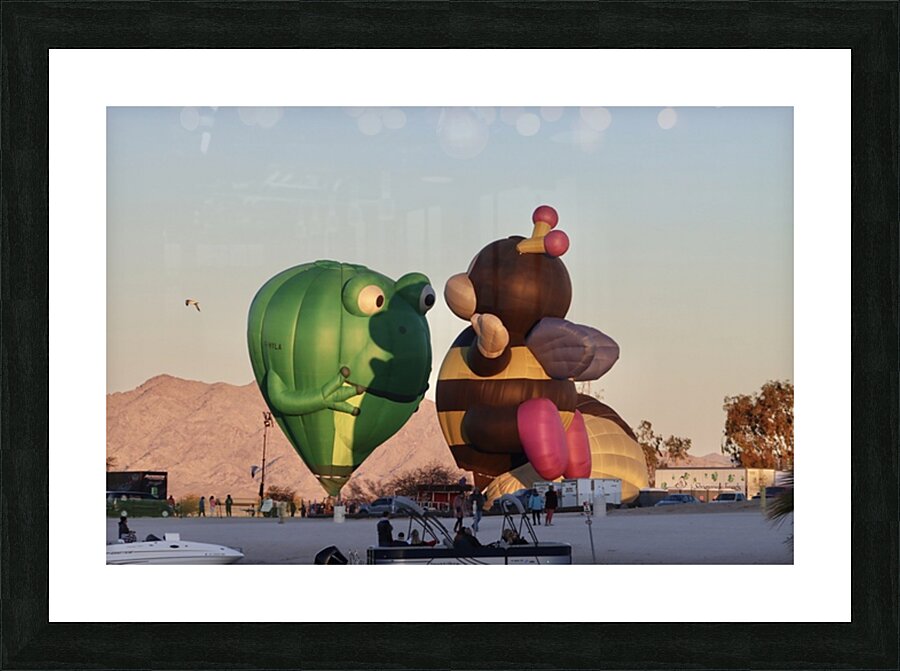 Frog & Bee Picture Frame print