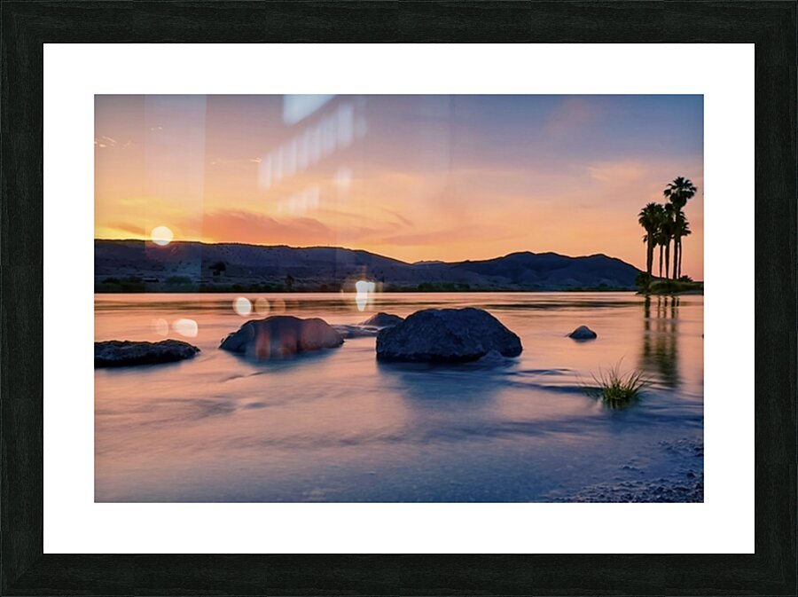 “Flow” Colorado River Sunset Picture Frame print