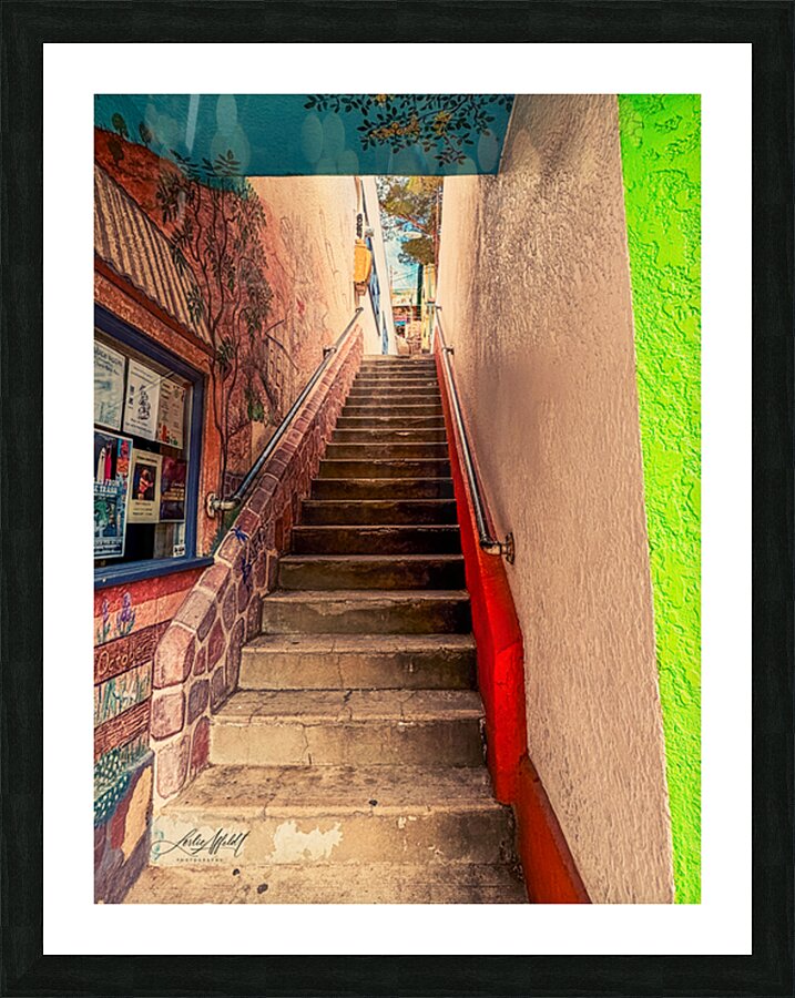 Bisbee Staircase -1 Picture Frame print