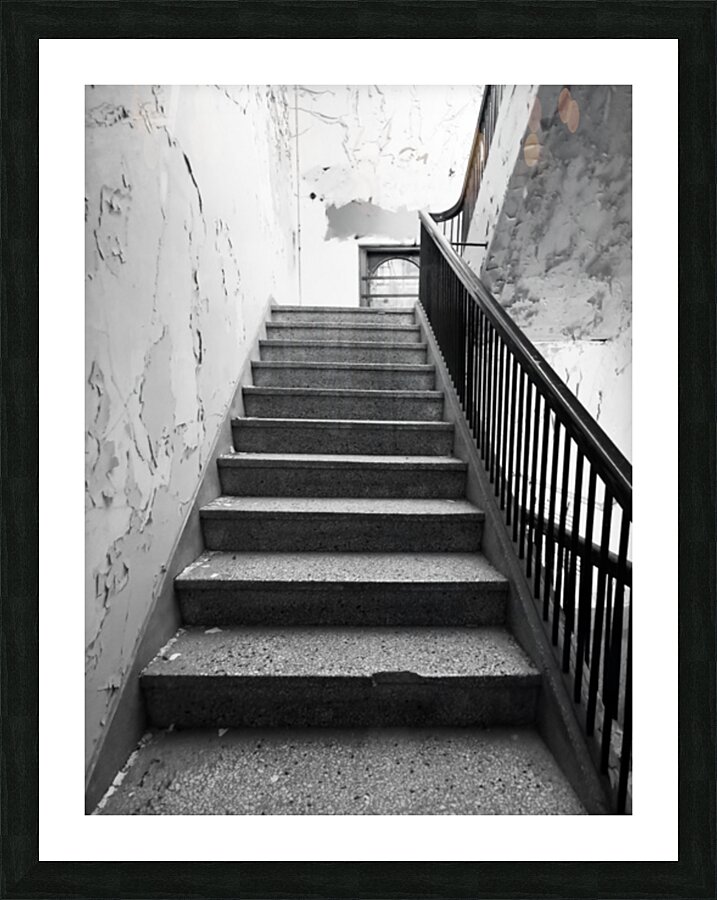 Vintage Staircase Picture Frame print
