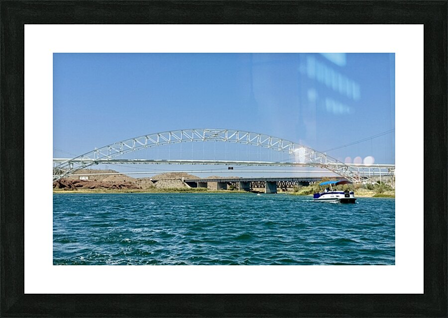The white bridge at Topock -2 Picture Frame print