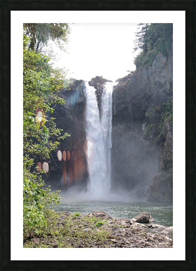 Snoqualmie Falls  from below Picture Frame print