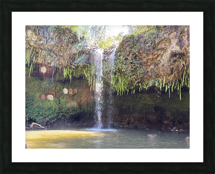 Upper falls Twin Falls Maui Hawaii Picture Frame print