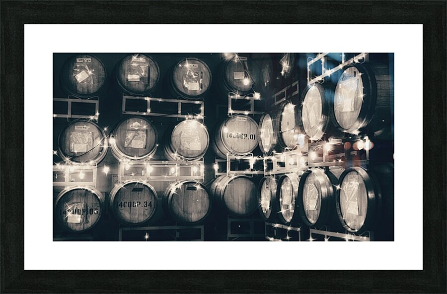 The Barrel Room -sepia Picture Frame print