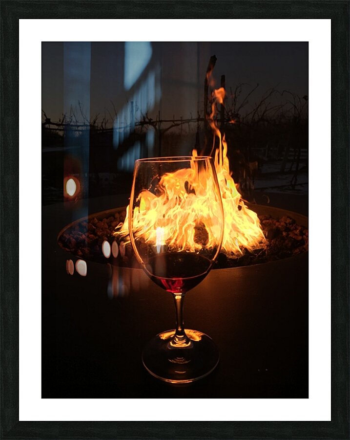 Vino En Fuego Picture Frame print