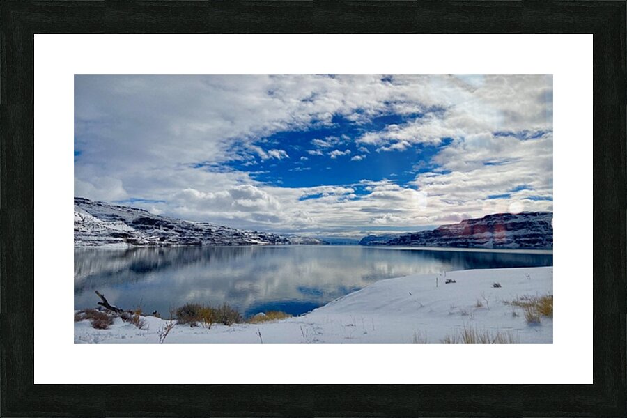 Snowy Cove Picture Frame print