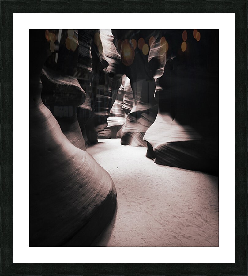 Antelope Canyon sepia tone Picture Frame print