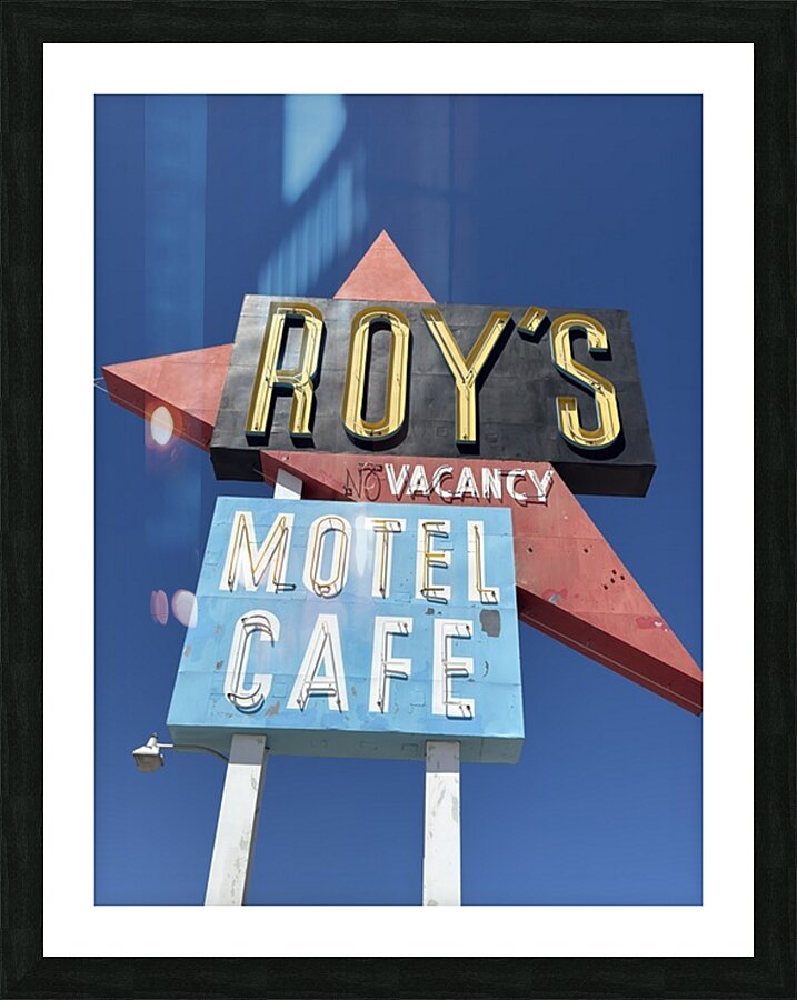 Roy’s Historic Motel Picture Frame print