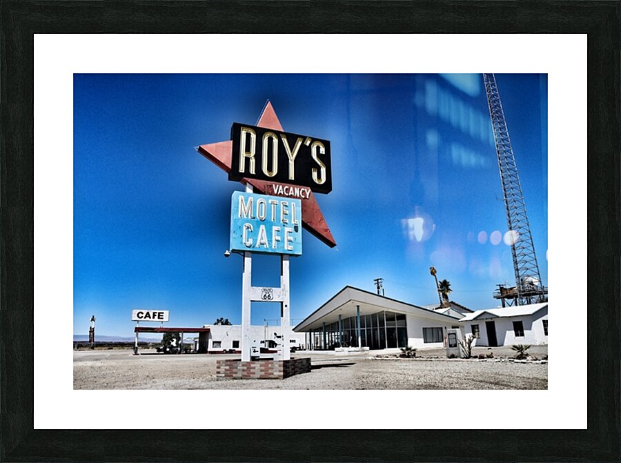 Roys Motel full view Picture Frame print
