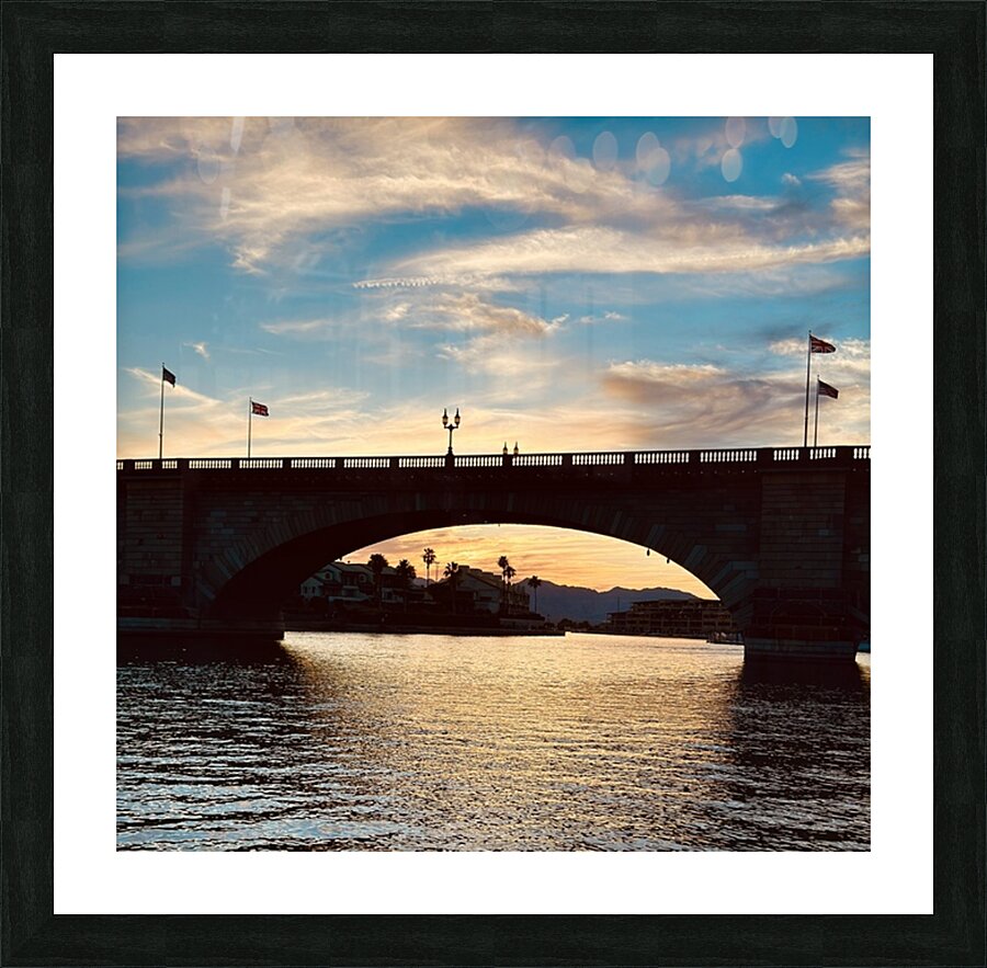 London Bridge Sundown Picture Frame print