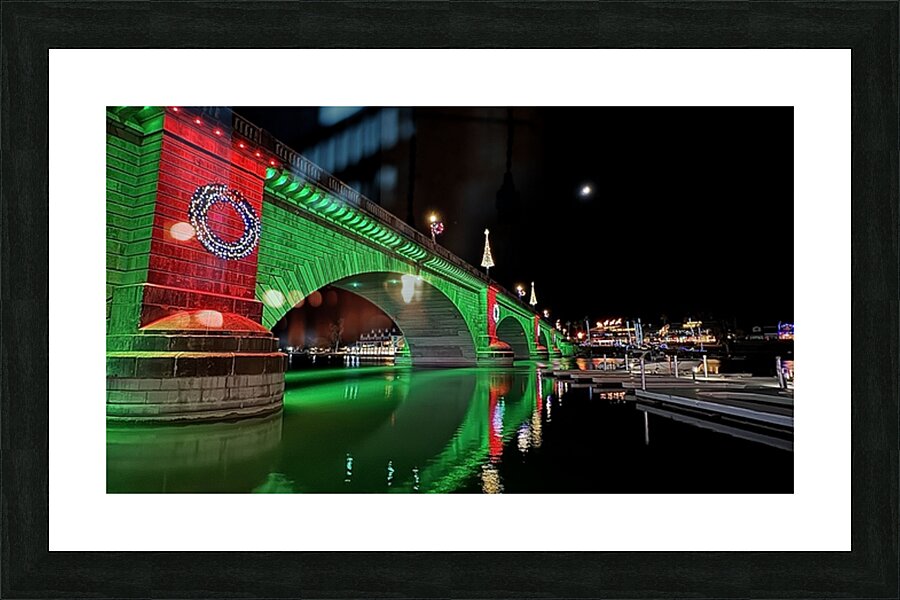 Christmas at London Bridge -1 Picture Frame print