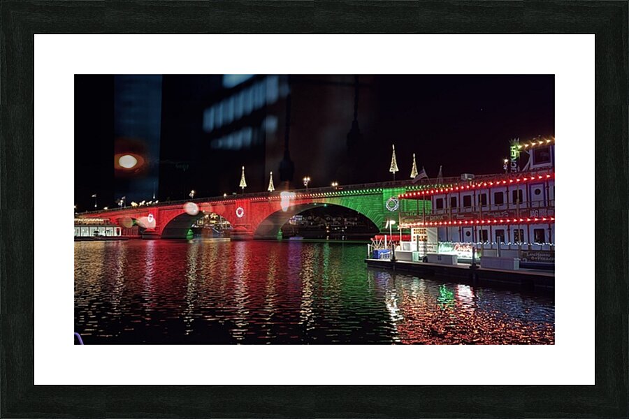 Christmas at London Bridge -3 Picture Frame print
