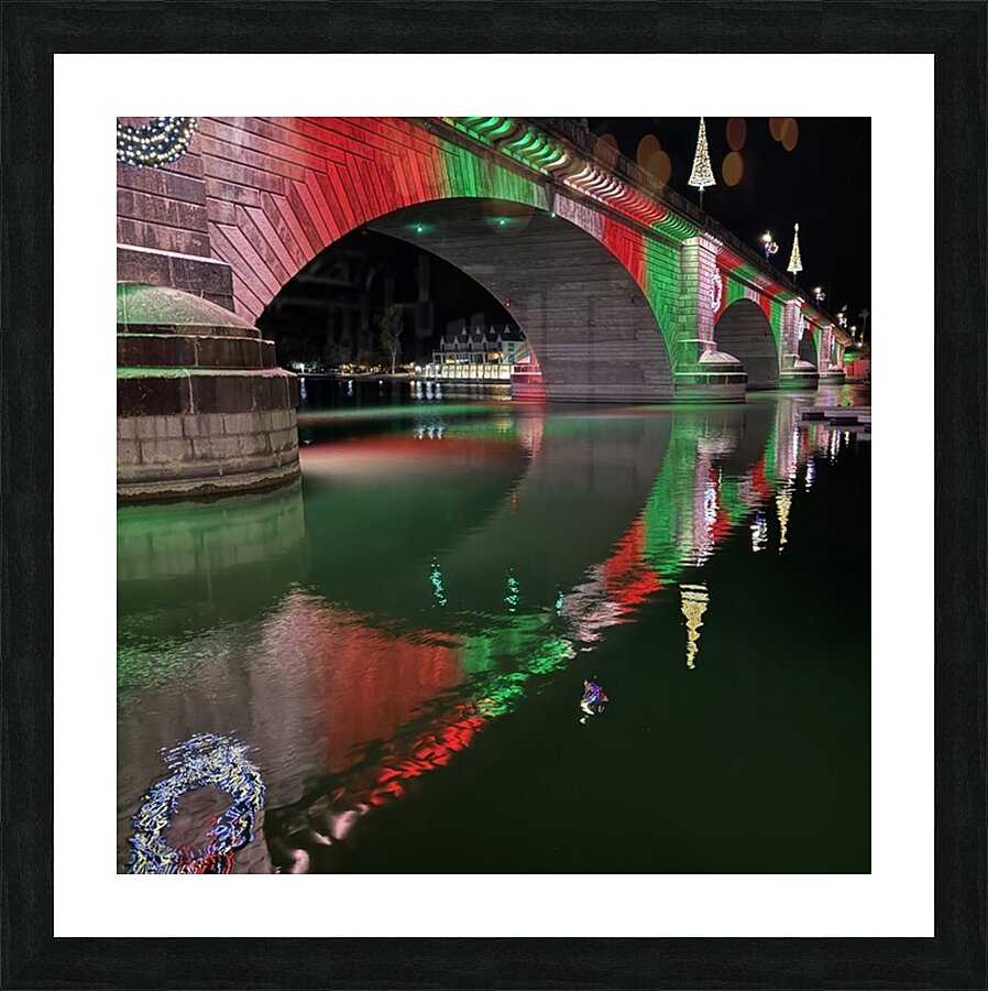Christmas at London Bridge -2 Picture Frame print