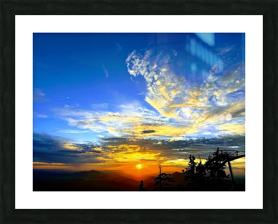 Sunset at Snowbowl -4 Picture Frame print