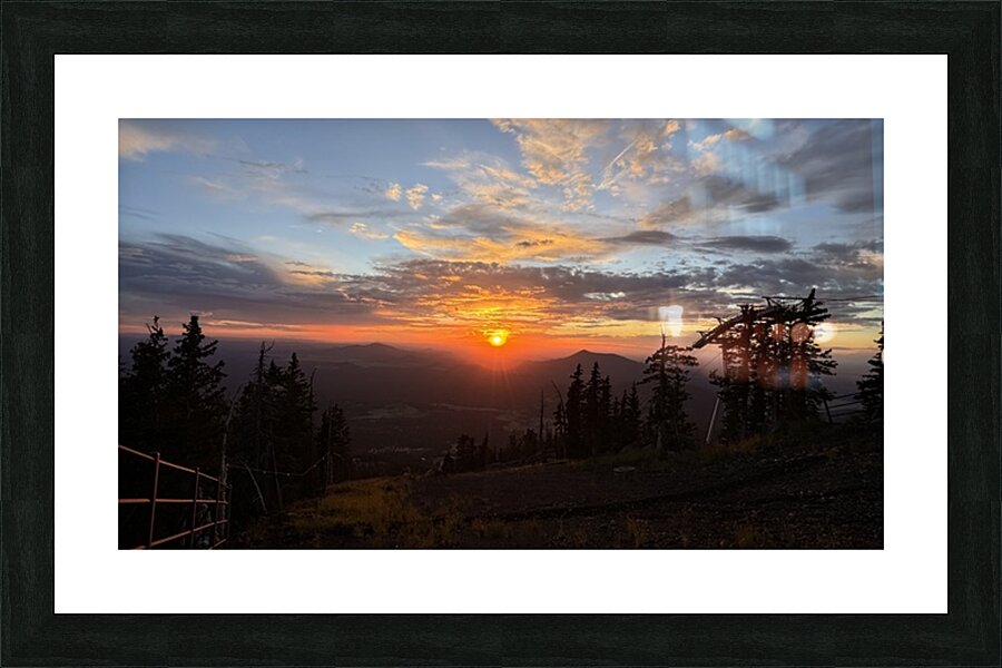Sunset at Snowbowl -5 Picture Frame print