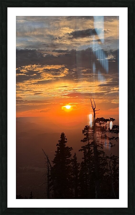 Sunset at Snowbowl -3 Picture Frame print
