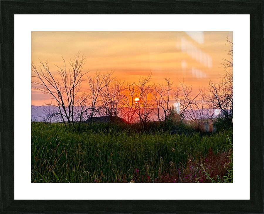 Sunset on Silica Road -2 Picture Frame print
