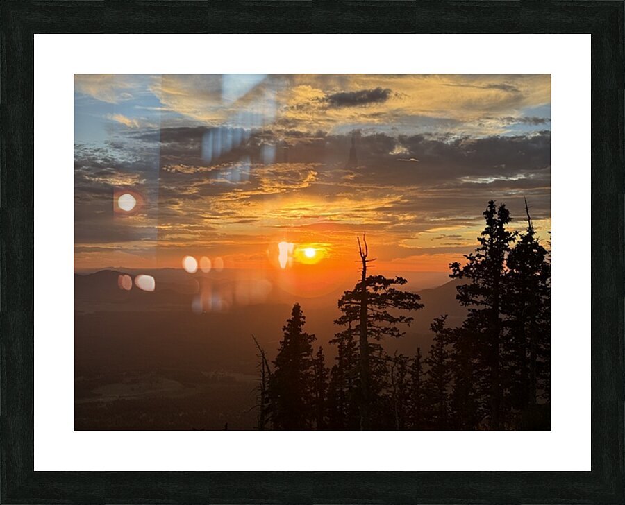Sunset at Snowbowl -1 Picture Frame print
