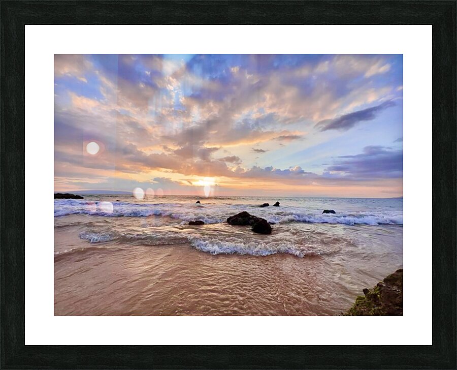 Pastel sunset in Kihei Picture Frame print