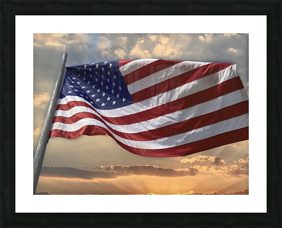 Flag Day Picture Frame print