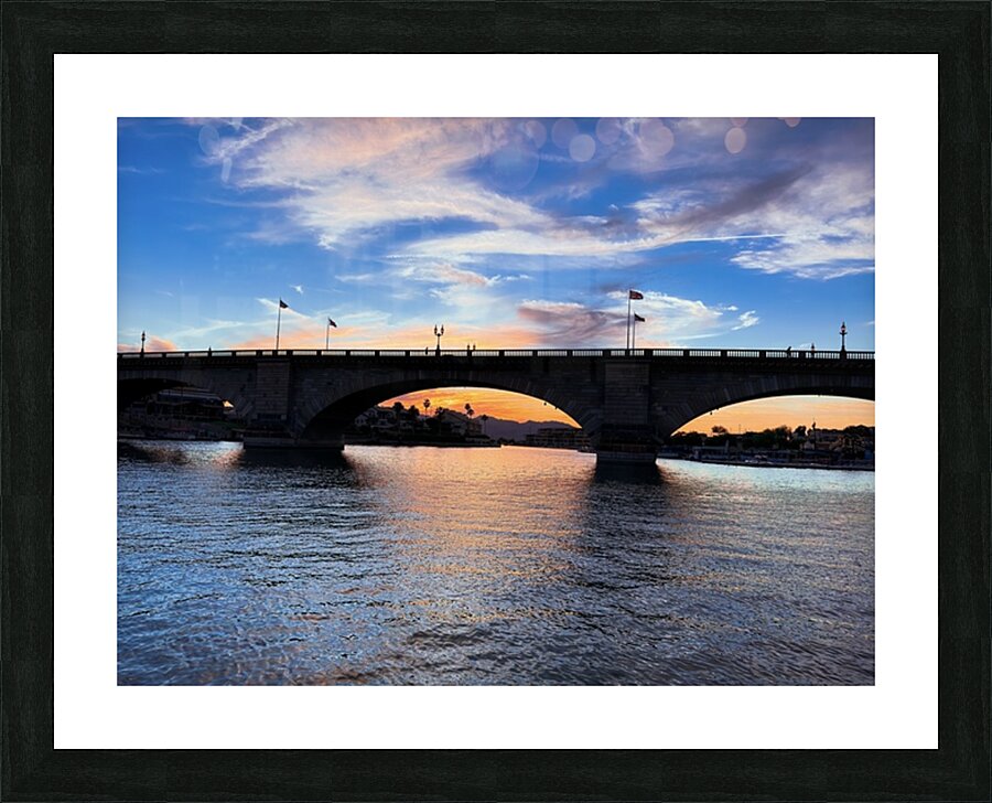 London Bridge Sunset Picture Frame print