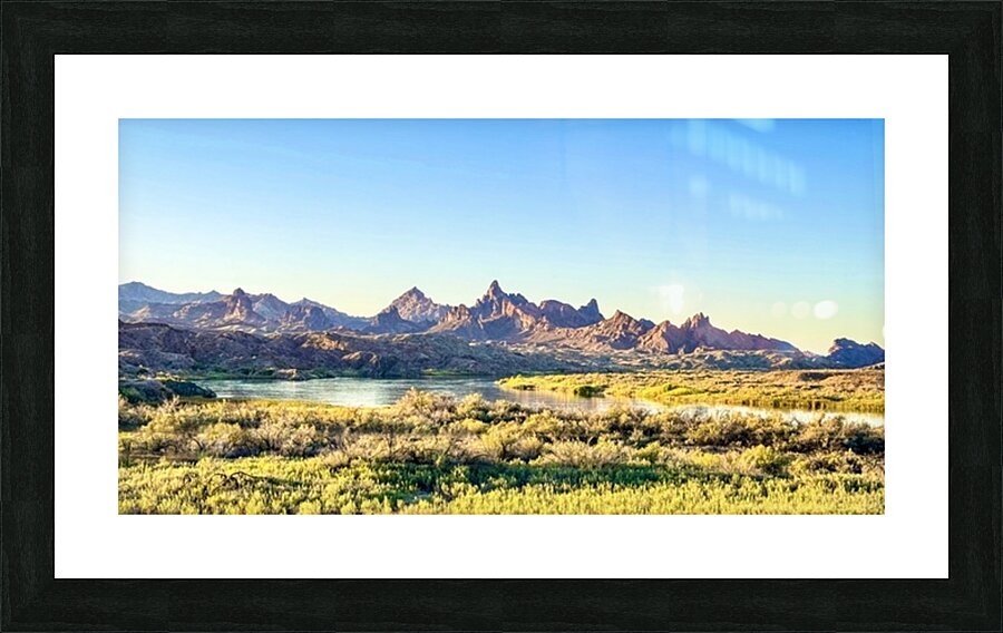 The Bend in the River Picture Frame print