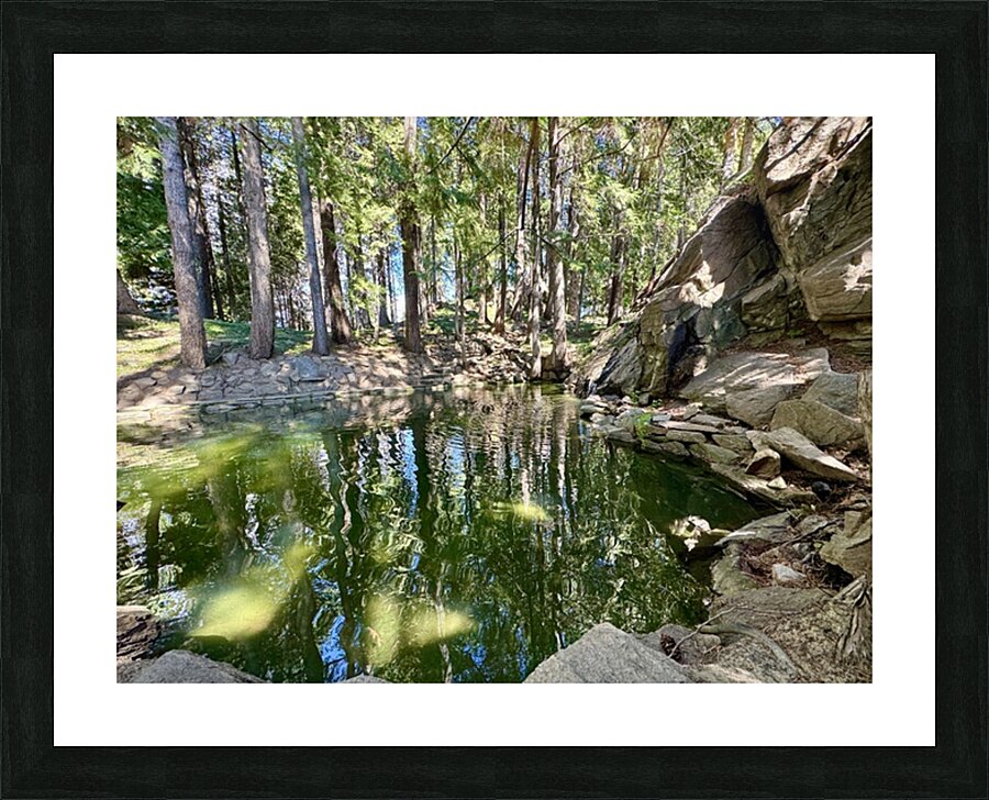 Ohme Gardens reflection pond Wenatchee Wa Picture Frame print