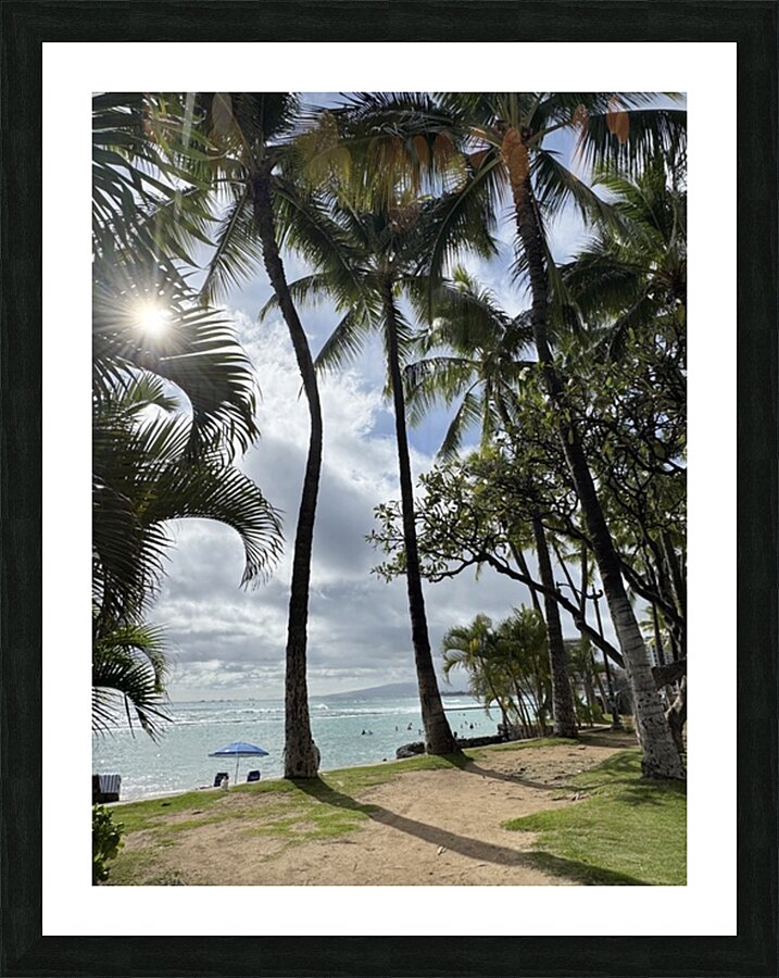 Oahu Beach Picture Frame print