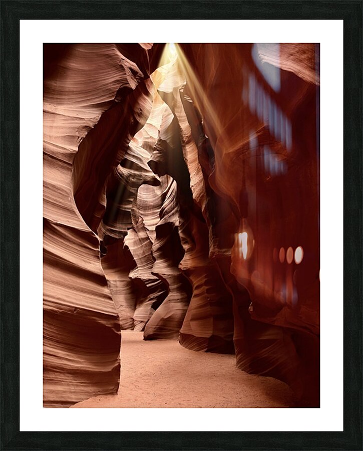 Sunlight in Antelope Canyon Picture Frame print