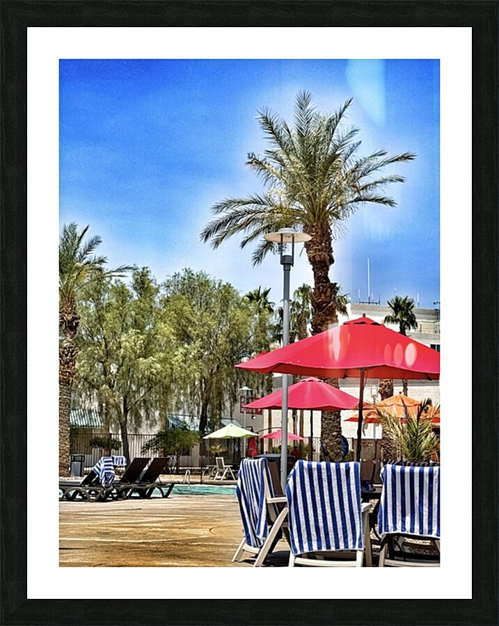 Pool Day Picture Frame print