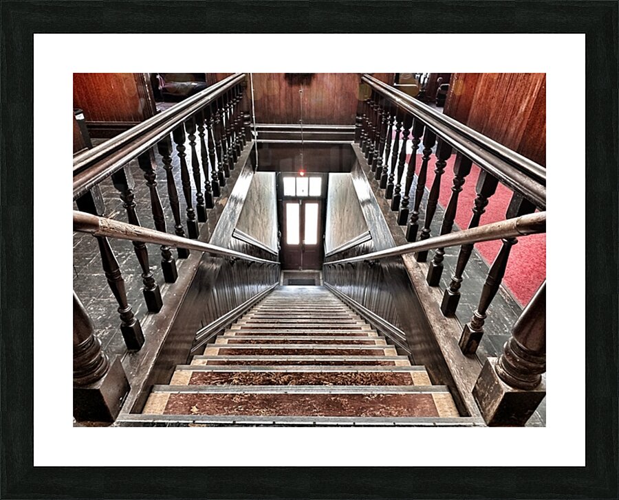 Stairway to the past Picture Frame print