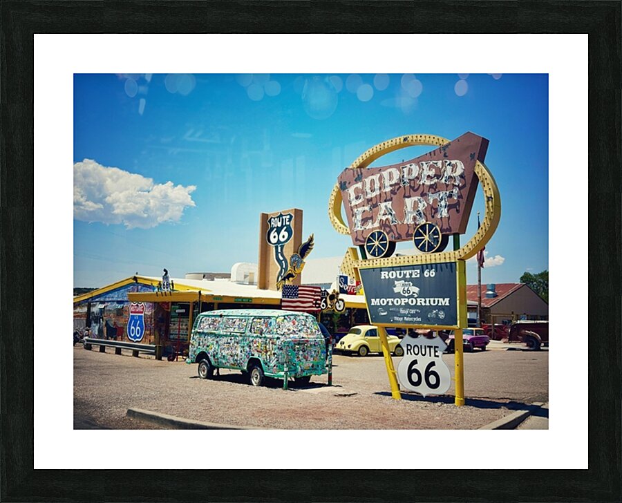 Copper Cart -Seligman Az Picture Frame print