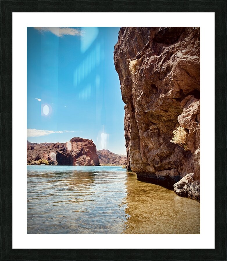 Topock Gorge Colorado River vertical Picture Frame print
