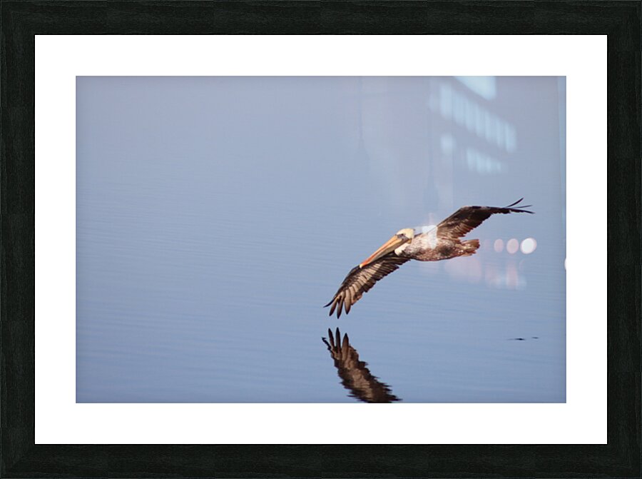 Touching the liquid sky Picture Frame print