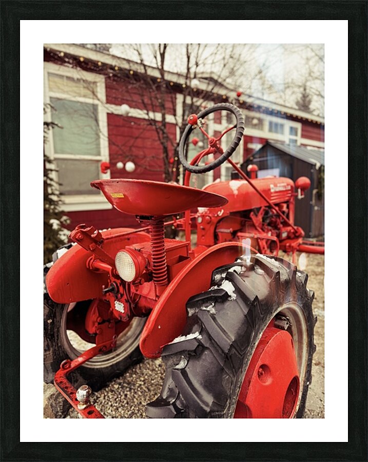 Red Farmall Picture Frame print
