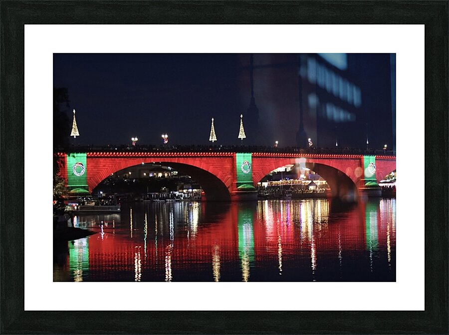 London Bridge Christmas Vibes Picture Frame print