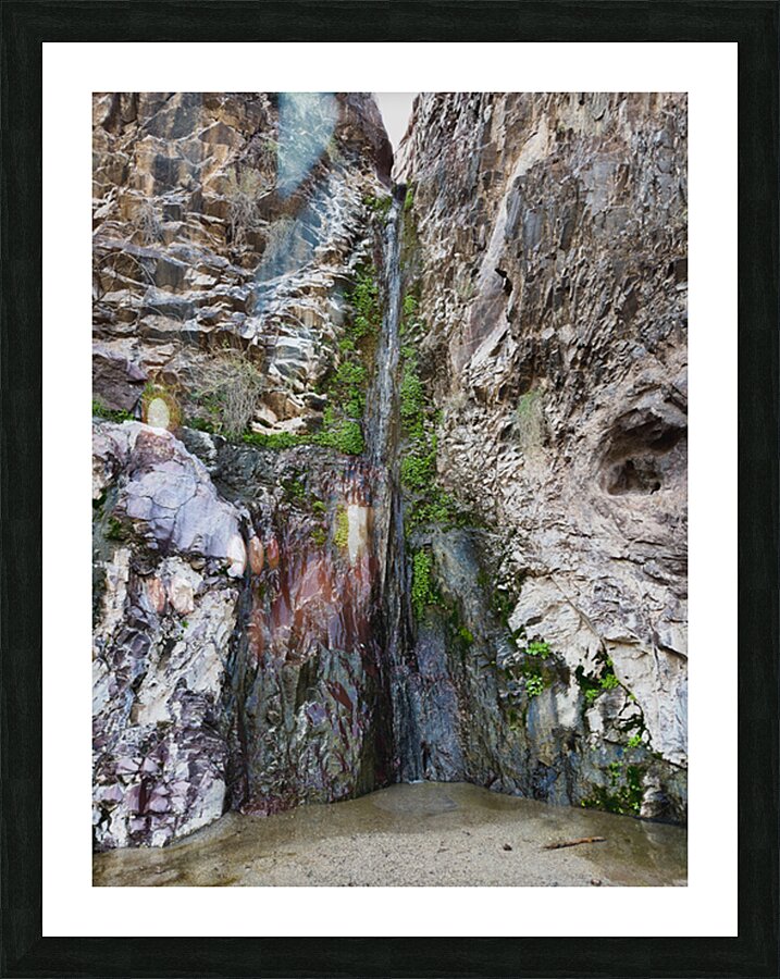 Tres Amigos waterfall in the Tres Alamos wilderness  Picture Frame print