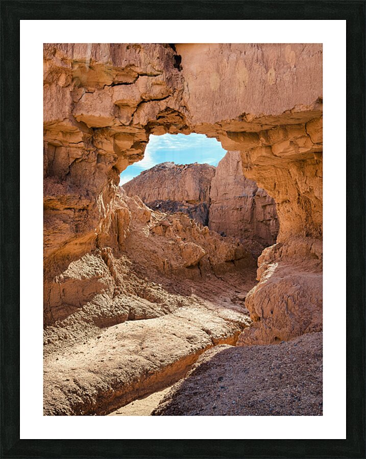 The Arch in Mud Canyon vertical Picture Frame print