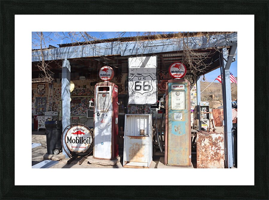 Mobil Oil at Hackberry Route 66 Picture Frame print