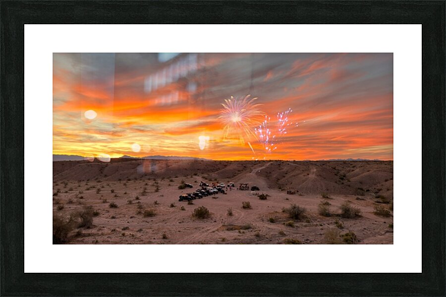 Fireworks at Jerry’s Happy Hour Picture Frame print