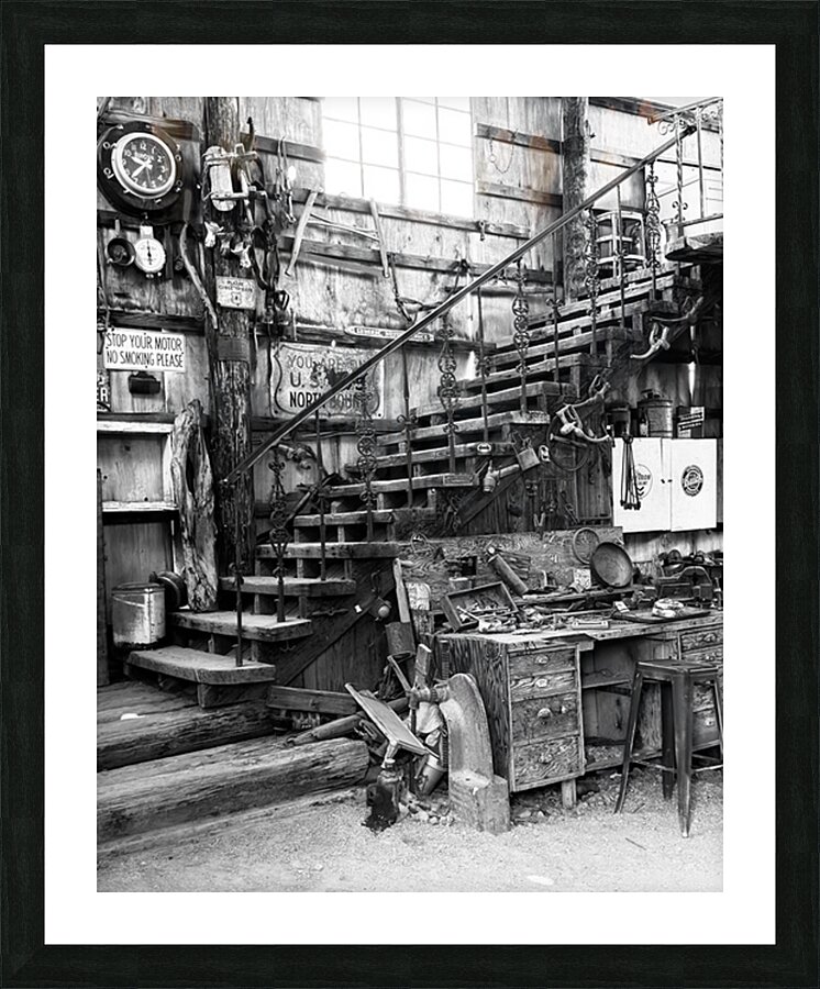 Stairway to yesteryear Picture Frame print