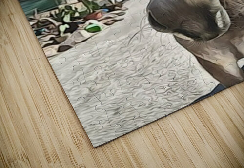 Oatman Donkey - abstract version Leslie Affeldt Photography puzzle