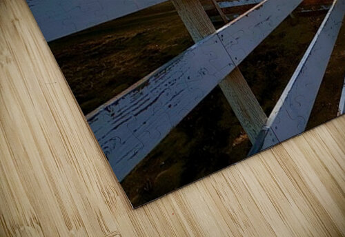 Split Rail Sunset Leslie Affeldt Photography puzzle